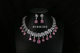 Top Quality Tear Drop Shape Designer AAAA+ Cubic Zirconia Diamond Bridal Wedding Jewelry Set