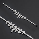 Super Trendy 4PCS AAA Cubic Zirconia Diamonds Wedding Jewelry Set For Women, Luxury Bridal Jewelry