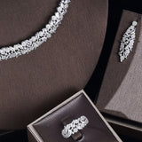 New Fashion Very Popular 4pcs Bridal Jewellery Set For Women - Wedding Bridal Party Jewellery Set