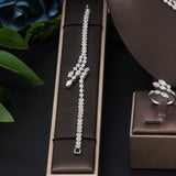 Elegant AAA Cubic Zirconia Diamonds 4PCS Bridal Weddingt, Elegant and beautiful bridal jewellery set