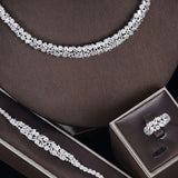 New Fashion Very Popular 4pcs Bridal Jewellery Set For Women - Wedding Bridal Party Jewellery Set